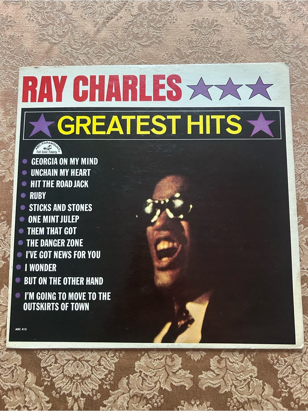 Ray Charles Greatest Hits Vinyl Album - Black, Yellow, Purple, Red